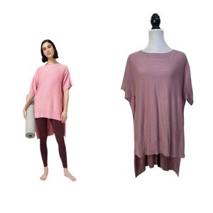 Lululemon Be At Ease Poncho cashlu knit mauve yoga sweater one size fits all